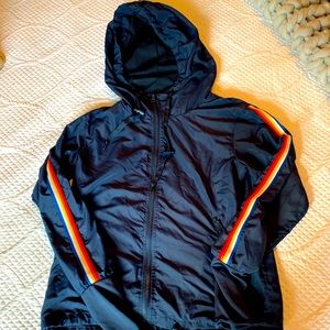 ZYIA Navy Rainbow Stripe Jacket